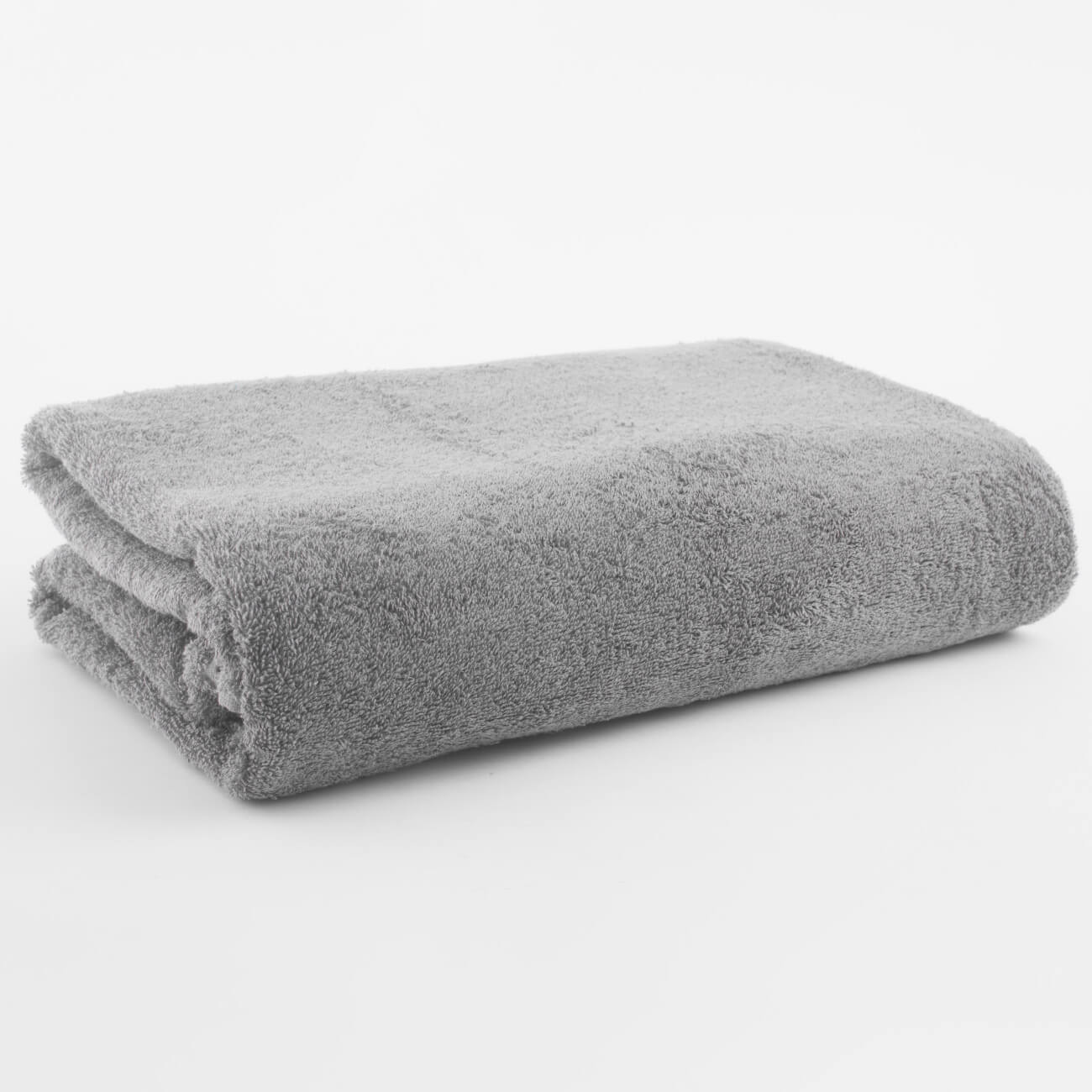 Полотенце, 100х150 см, хлопок, серое, Wellness натуральное бумажное полотенце tork