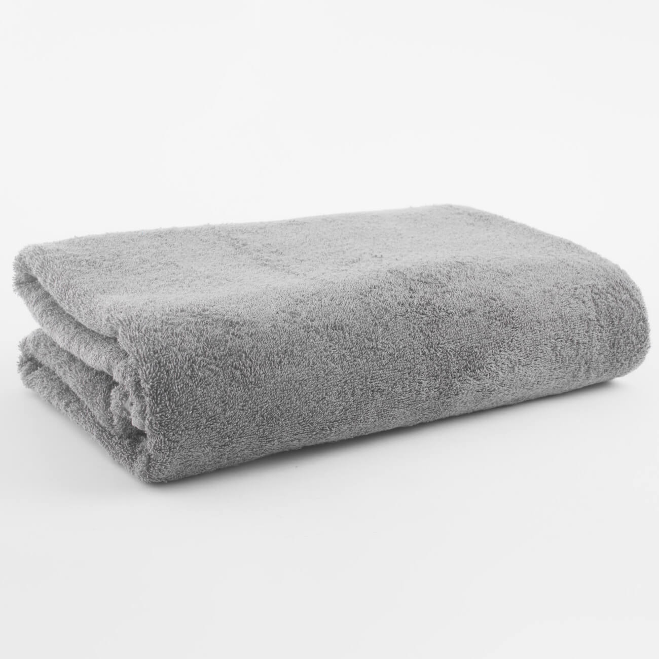 

Полотенце, 100х150 см, хлопок, серое, Wellness