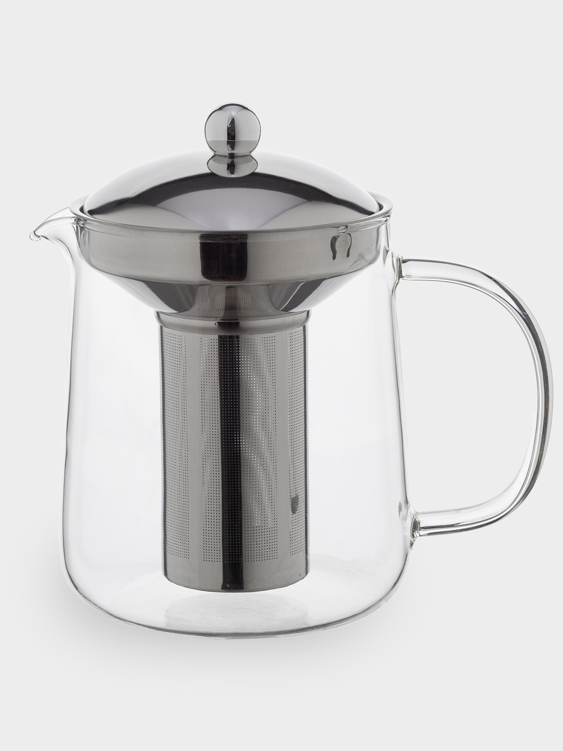 Чайник заварочный, 1,2 л, стекло Б/сталь, Macchiato, image-0