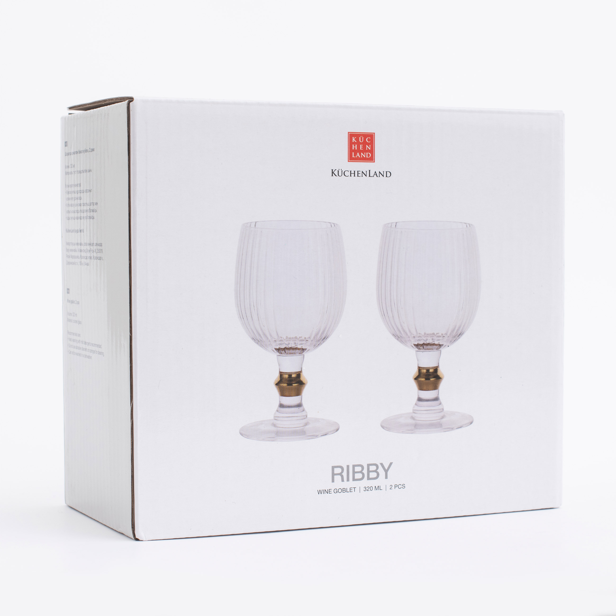 Бокал-кубок для вина, 320 мл, 2 шт, стекло Р, Ribby изображение № 7