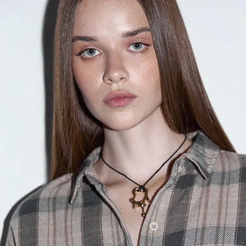 Цепочка, 44 см, металл, золотистая, Клякса, Jewelry