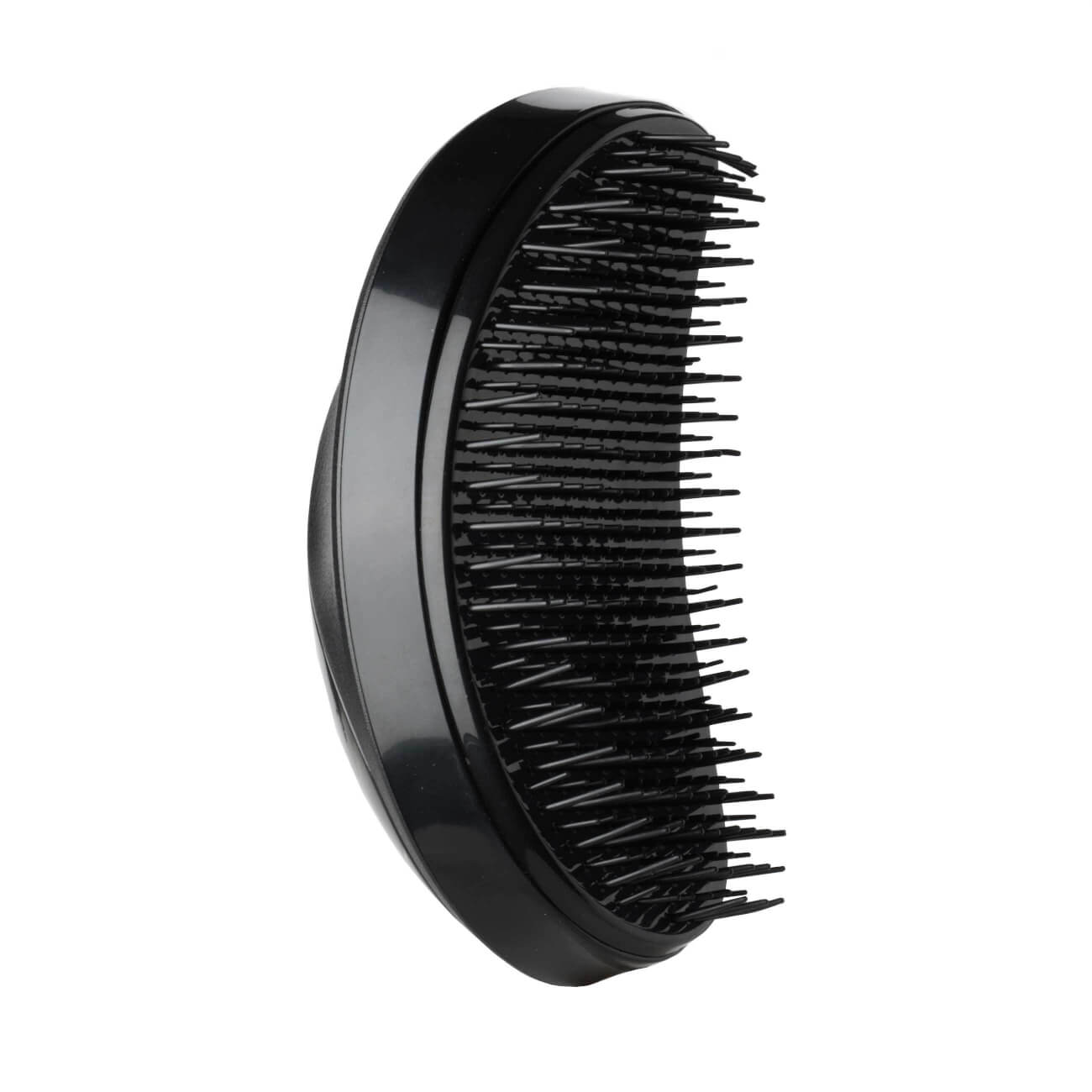 Расческа массажная для волос, 13 см, дорожная, пластик, черная, Nano изображение № 1