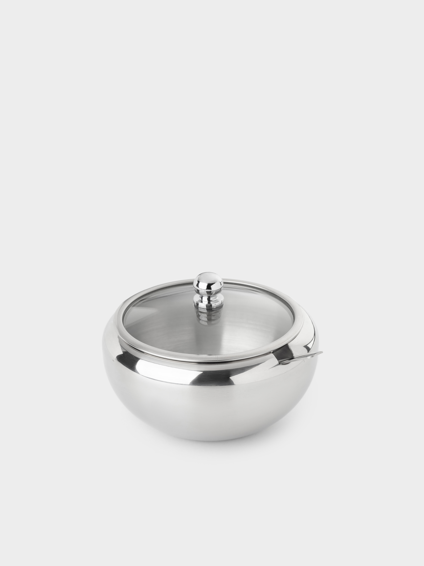Сахарница, 9 см, 500 мл, с ложкой, сталь, Elegance, image-2