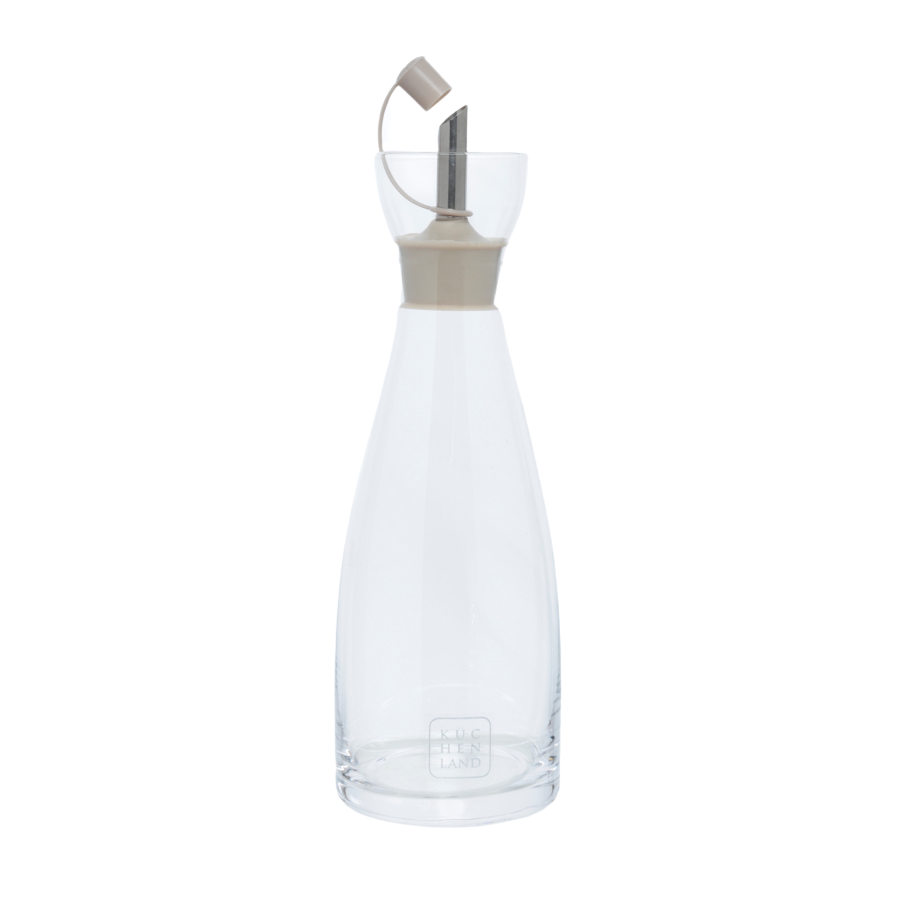 Бутылка для масла или уксуса, 350 мл, с дозаторам, стекло/силикон, бежевая, Soft Kitchen изображение № 3