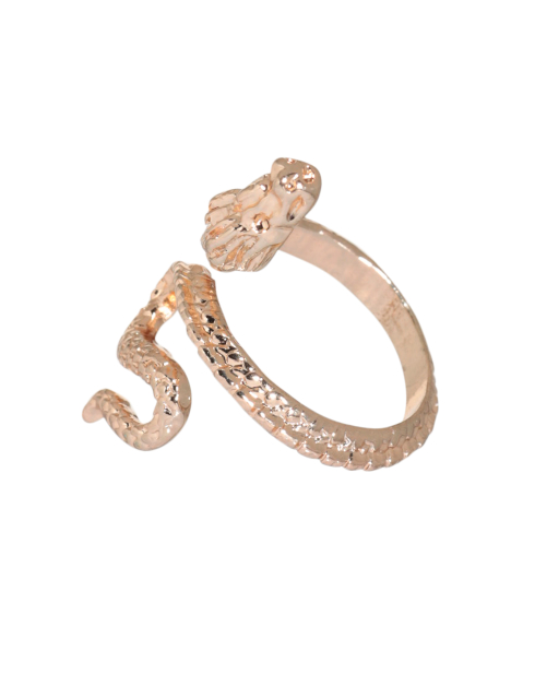 Кольцо, р. S-M, единый размер, металл, золотистое, Дракон, Jewelry dragon