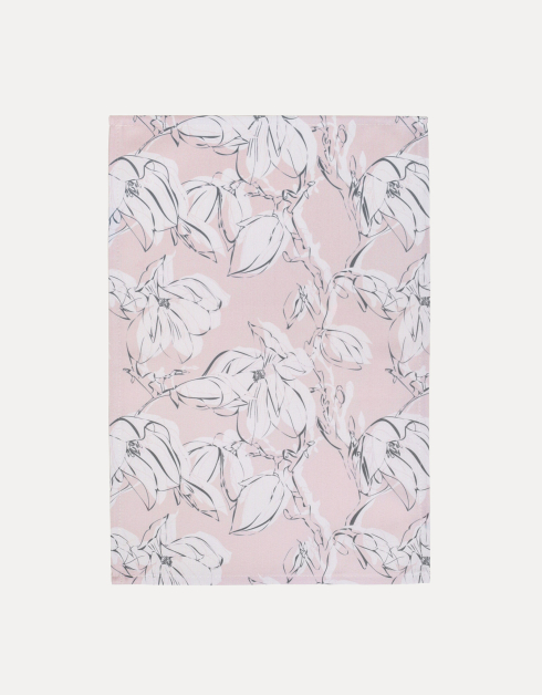 Салфетка под приборы, 30x45 см, полиэстер, прямоугольная, розовая, Магнолия, Magnolia