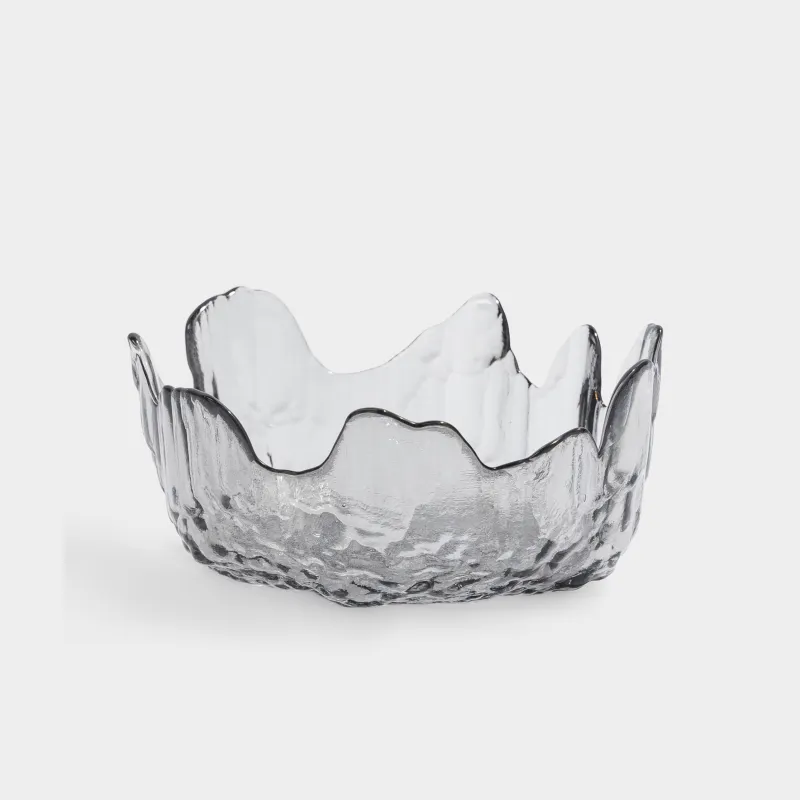 Пиала, 13х6 см, стекло, серая, Nautilus color