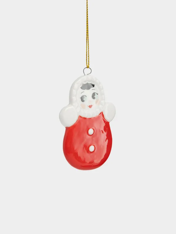 Игрушка елочная, 7 см, Неваляшка, Figure christmas, image-1