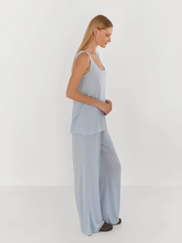 Брюки домашние, голубые, Railia, image-2