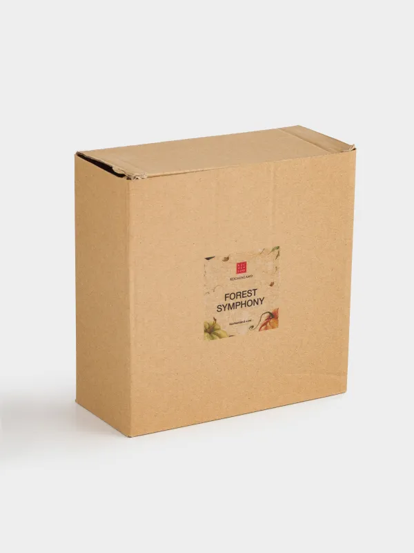 Пиала, 14х6 см, керамика, зеленая, Лист, Forest symphony, image-5