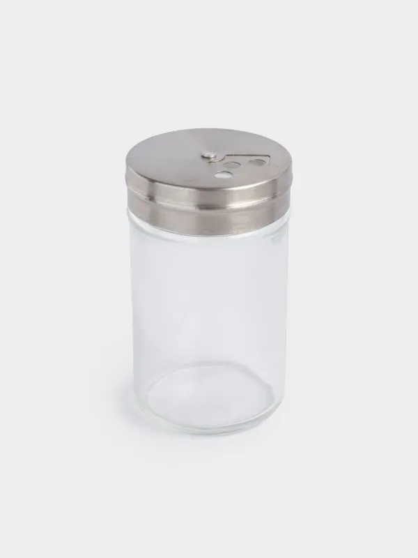 Емкость для специй, 8 см, крупные/мелкие отверстия, стекло/сталь, Classic-light, image-0