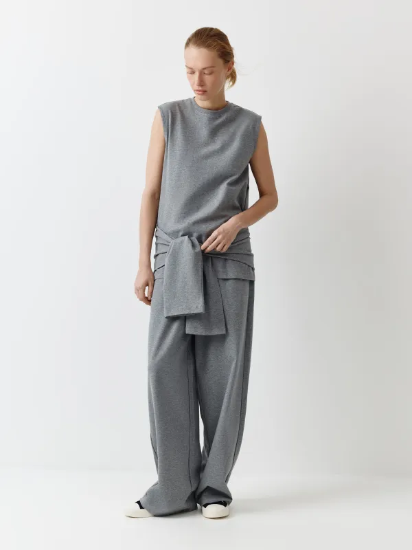 Блуза женская, с декоративным джемпером, Valerie, image-1