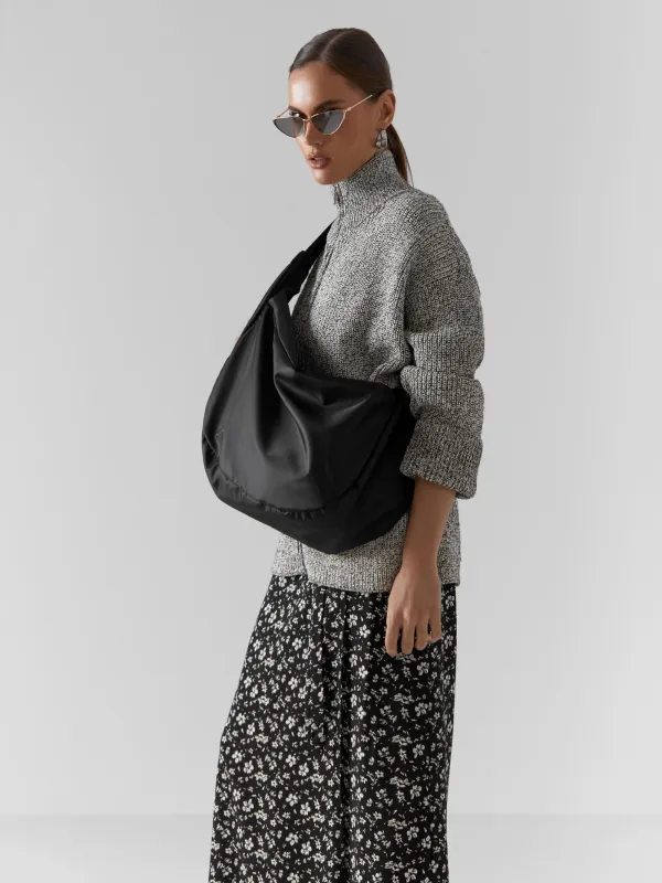 Сумка, 24х40 см, с регулируемым ремешком, полиэстер, черная, Force sport, image-6