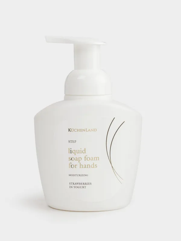 Мыло-пенка для рук, 400 мл, с дозатором, Клубника в йогурте, Step, image-3