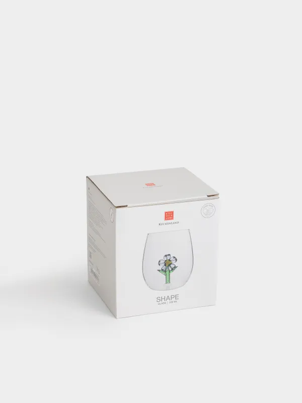 Стакан, 9 см, 500 мл, стекло Б, Цветок, Shape, image-4