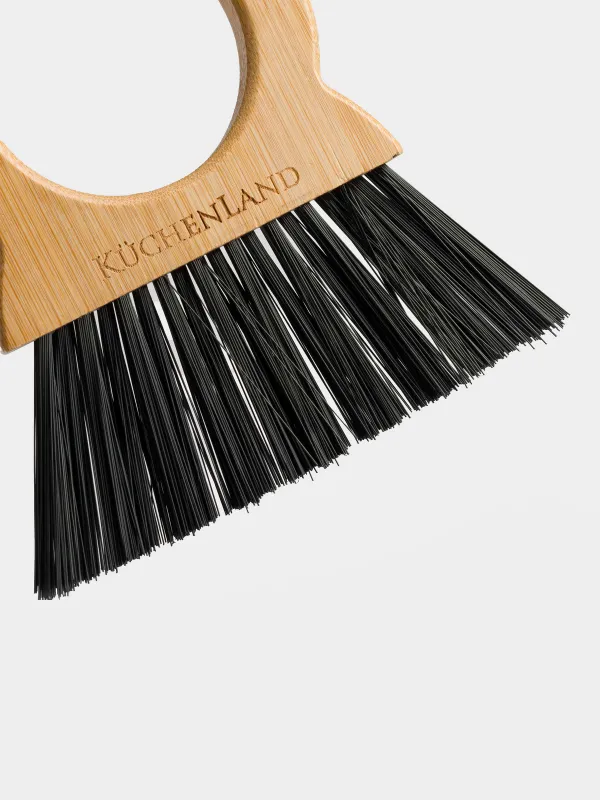 Щетка для мусора с совком, 20 см, с круглой ручкой, Black clean, image-3