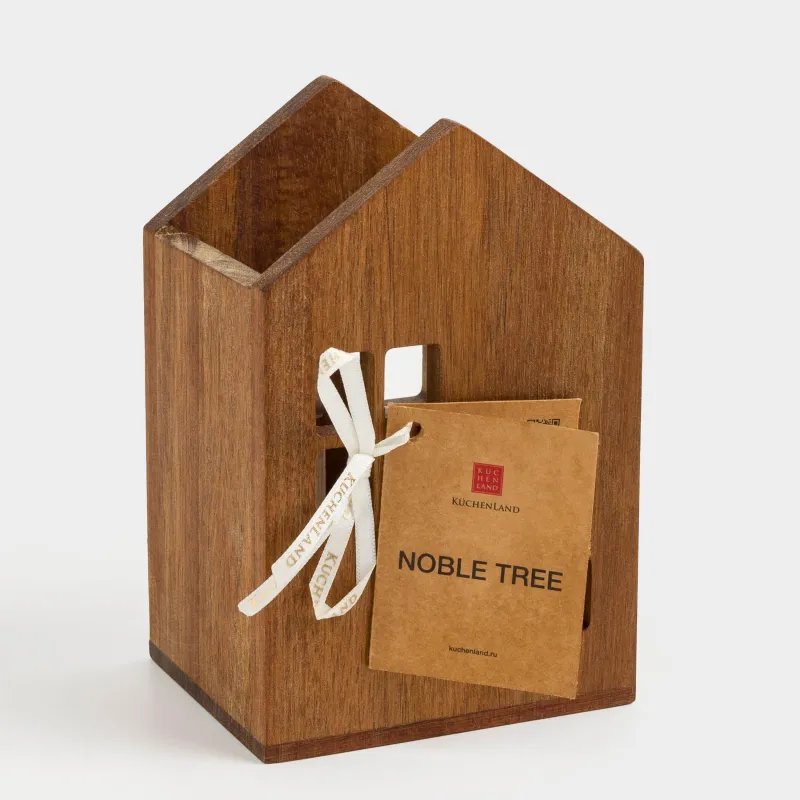 Подставка для кухонных принадлежностей, 15 см, дерево, Дом, Noble tree, image-5