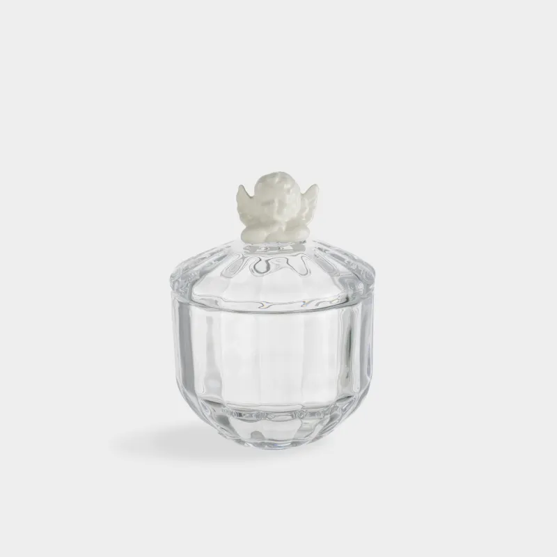 Емкость для хранения, 10х13 см, 320 мл, стекло Р/керамика, Ангел, Alid