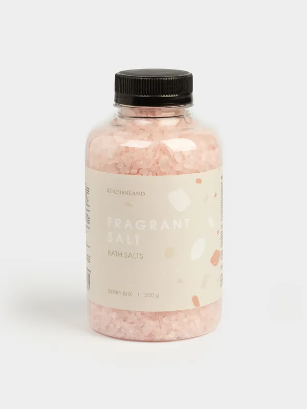 Соль для ванны, 500 гр, бело-розовая, Ягодный микс, Fragrant salt, image-0