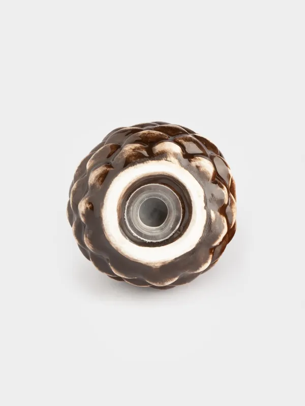 Емкость для соли или перца, 7 см, коричневая, Шишка, Winter delice, image-3