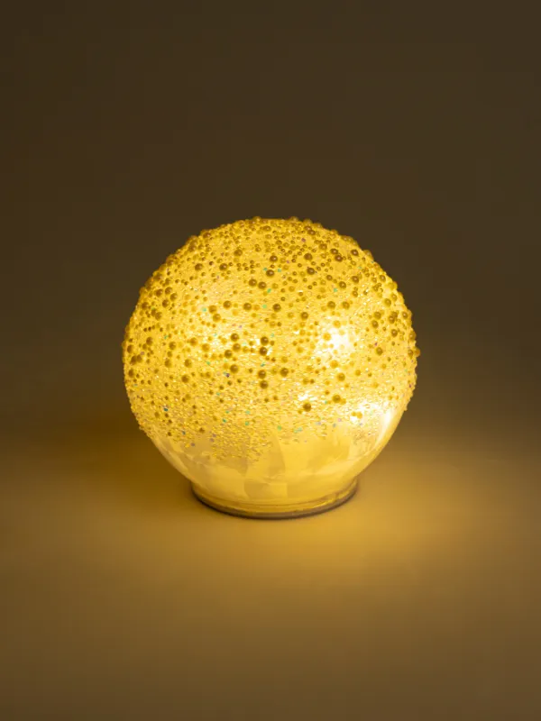 Статуэтка с подсветкой, 15 см, вращающаяся, Шар, Bubbles ball, image-3