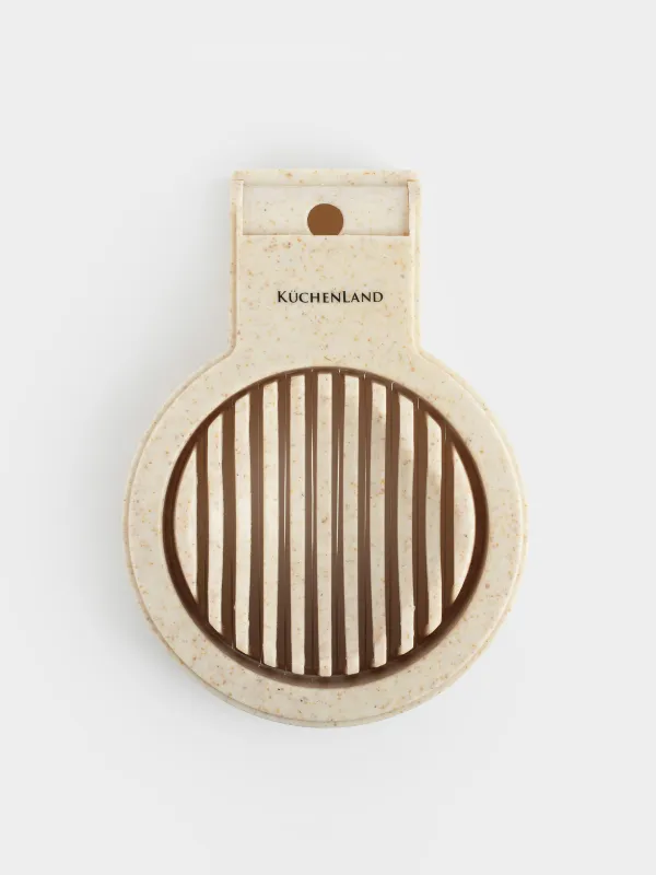 Яйцерезка, 12 см, сталь/пластик, бежевая, в крапинку, Soft speckled, image-8