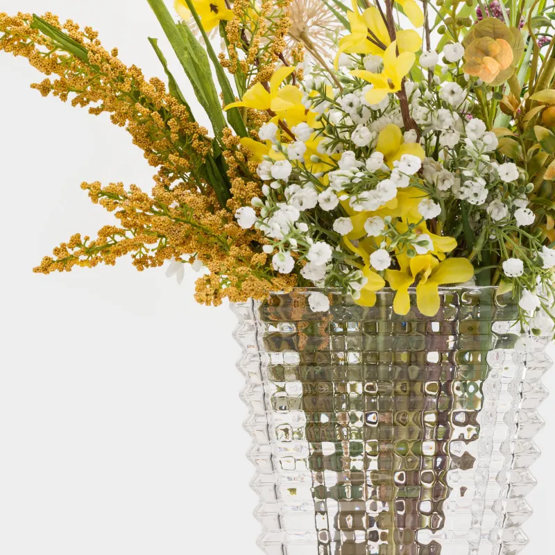 Ваза для цветов, 22 см, стекло, Mosaic, image-4