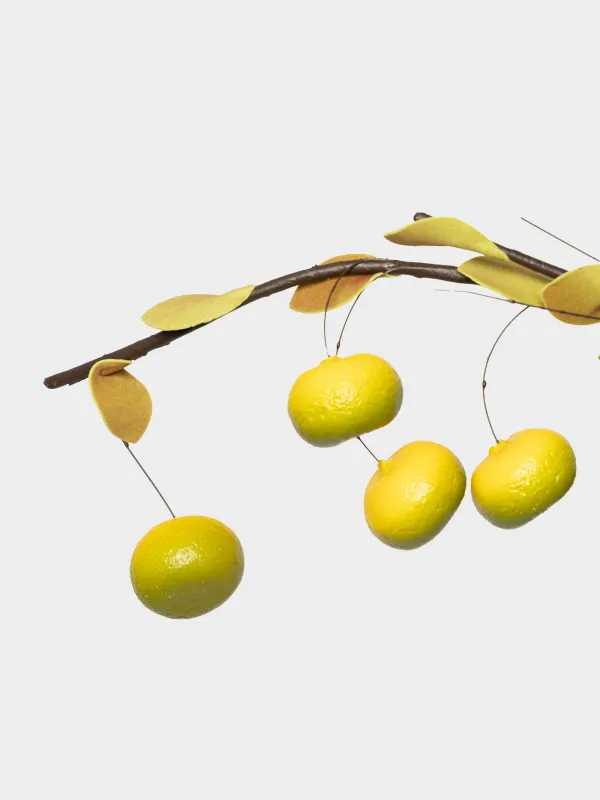 Ветка декоративная, 89 см, Мандарины, Fruit decor, image-1