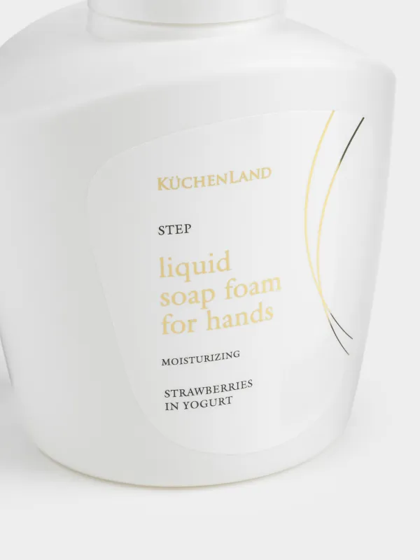 Мыло-пенка для рук, 400 мл, с дозатором, Клубника в йогурте, Step, image-2