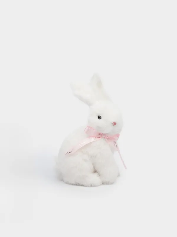 Изделие декоративное, 13х20 см, искусственный мех, молочная, Пасхальный кролик, Rabbit, image-0