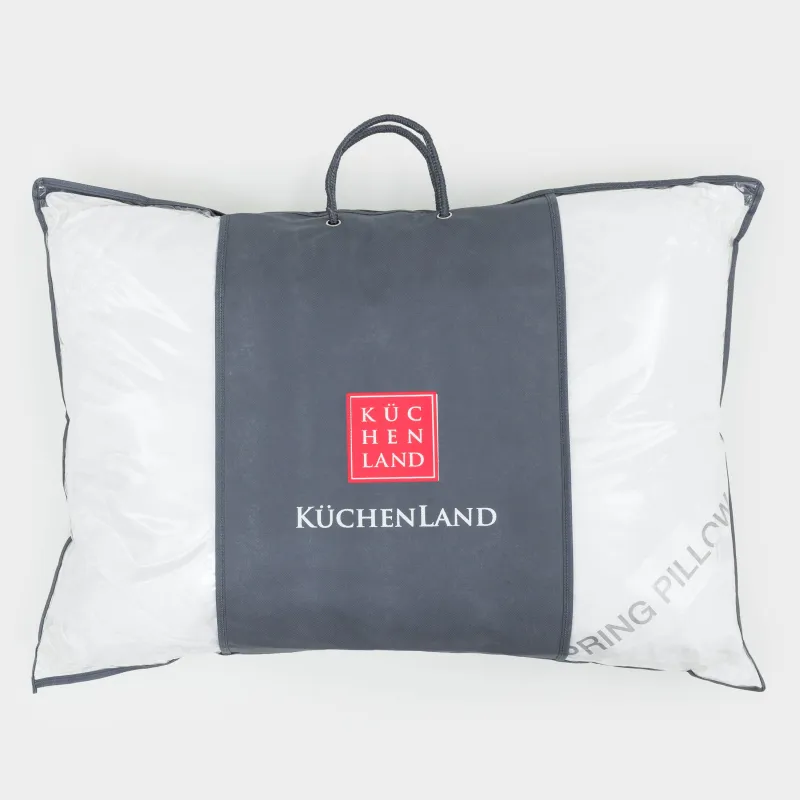 Подушка, 50х70 см, хлопок/холлофайбер/пенополиуретан, Spring pillow, image-4