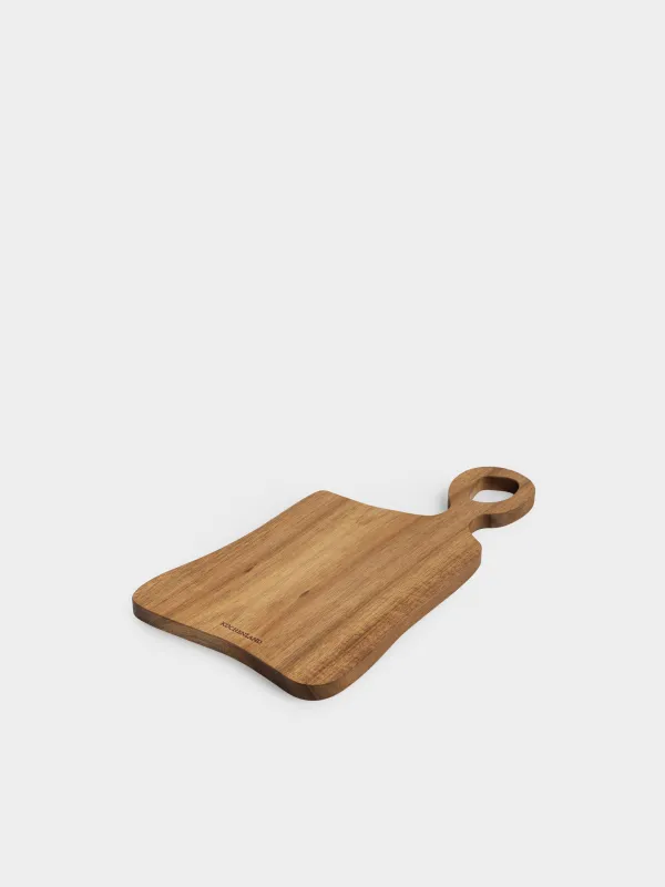 Доска разделочная, 36x20 см, с ручкой, дерево, фигурная, Noble tree, image-4