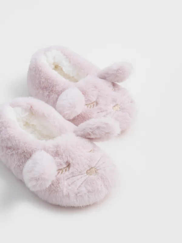 Тапочки-носки детские, искусственный мех/шерпа, Funny warm, image-3