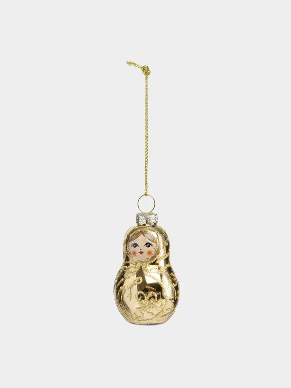 Набор елочных игрушек, 10 см, 2 шт, Матрешка и петушок, Figure christmas, image-1