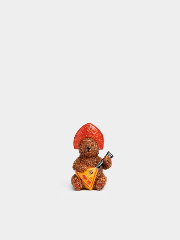Статуэтка, 10 см, Медведь с балалайкой, Bear, image-2