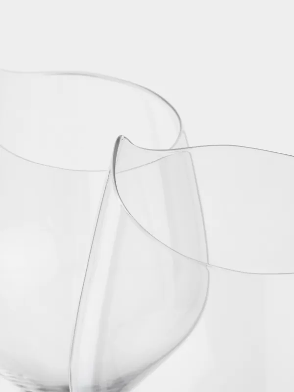 Бокал для белого вина, 400 мл, 2 шт, кристальное стекло, Charm L wavy, image-3