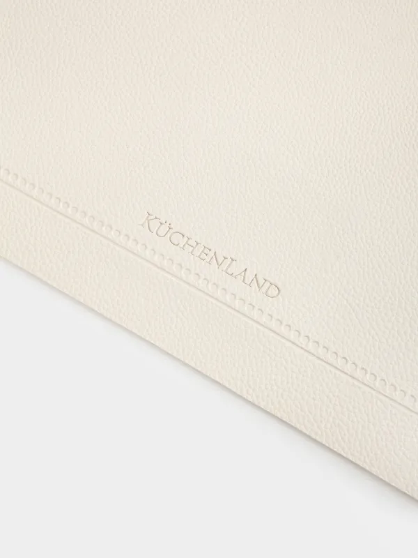 Салфетка под приборы, 30х45 см, ПВХ, фигурная, бежевая, Винтаж, Rock vintage, image-3