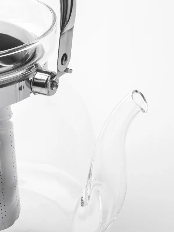 Чайник, 2,8 л, с ситом для заваривания, стекло Б/сталь, Classic, image-6