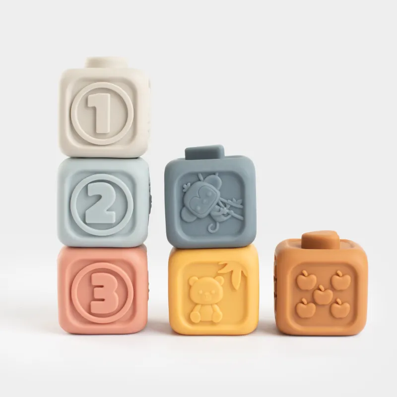 Игрушка-сортер, 6х6 см, 6 пр, развивающая, ПВХ, цветная, Кубики, Kiddy, image-1