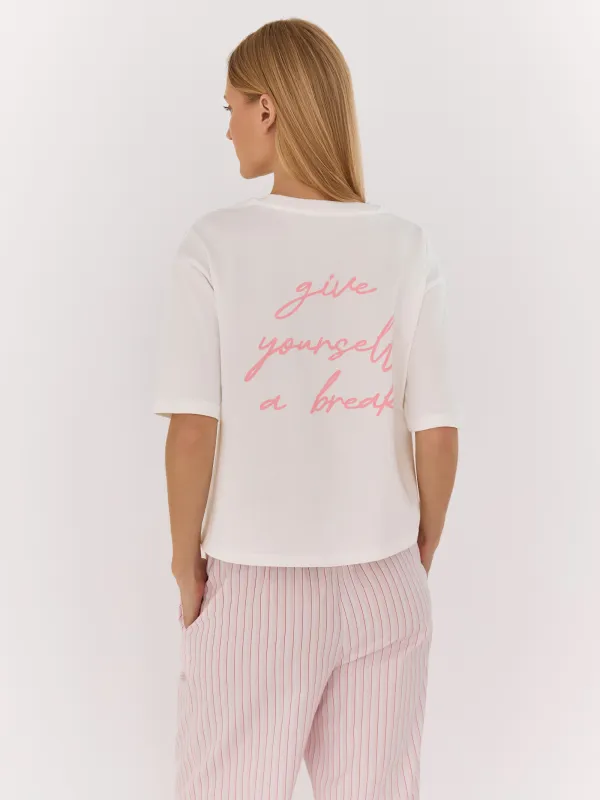 Футболка женская, Give yourself a break, Lorella, image-5