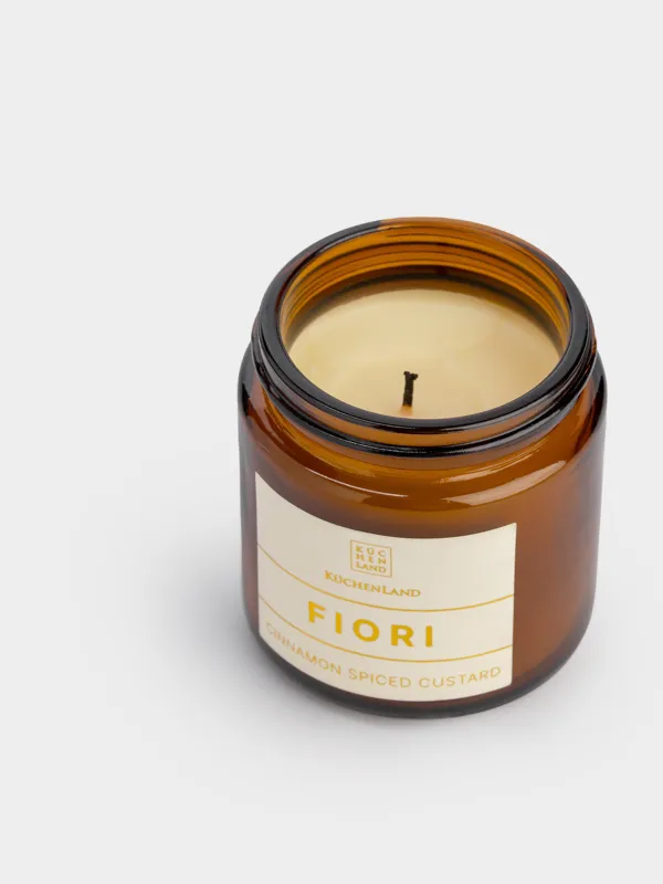 Свеча ароматическая, 6 см, в подсвечнике, Cinnamon Spiced Custard, Fiori, image-2