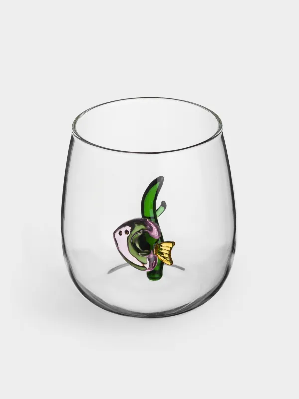 Стакан, 9 см, 400 мл, стекло, Рыбка, Shape, image-1