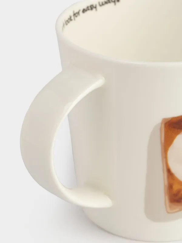 Кружка, 450 мл, фарфор F, белая, Коты, Cat, image-3