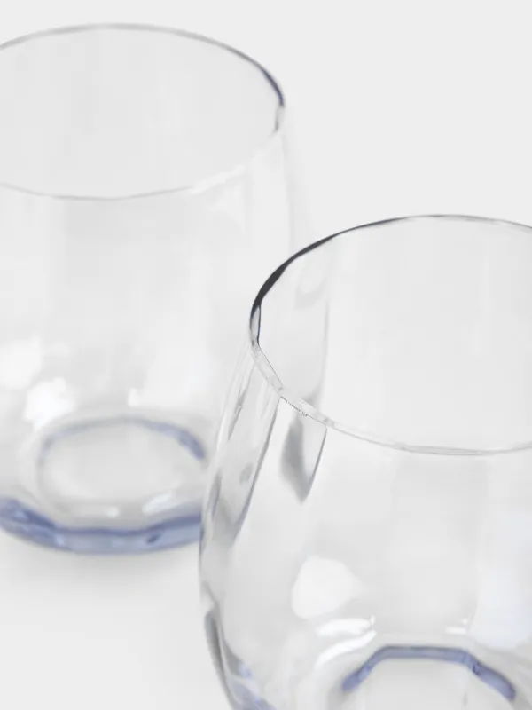 Стакан, 10 см, 450 мл, 2 шт, стекло, голубой, Filo R color, image-2