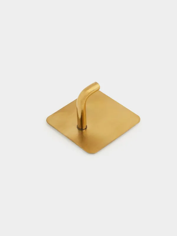 Крючок для венка, 4 см, на липучке, сталь, квадратный, золотистый, Hook, image-3