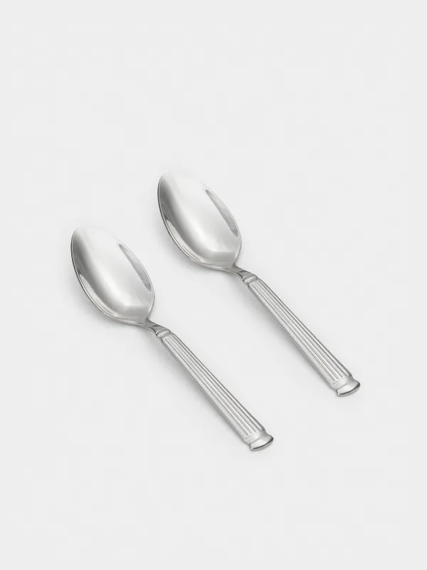 Ложка чайная, 2 шт, сталь, Полосы, Manresa, image-1