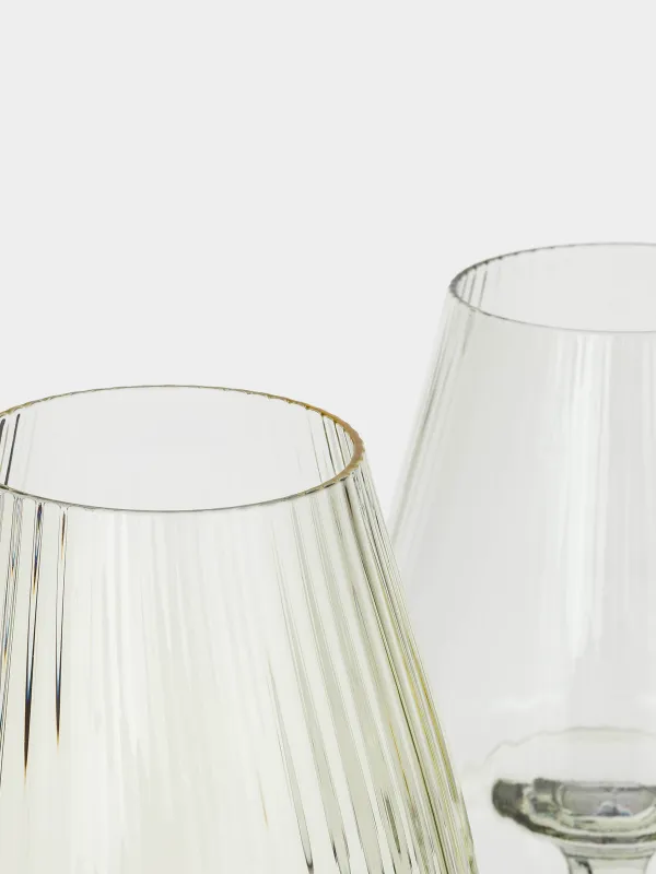 Бокал для красного вина, 480 мл, 2 шт, кристальное стекло, зеленый/желтый, Sorento R color, image-3