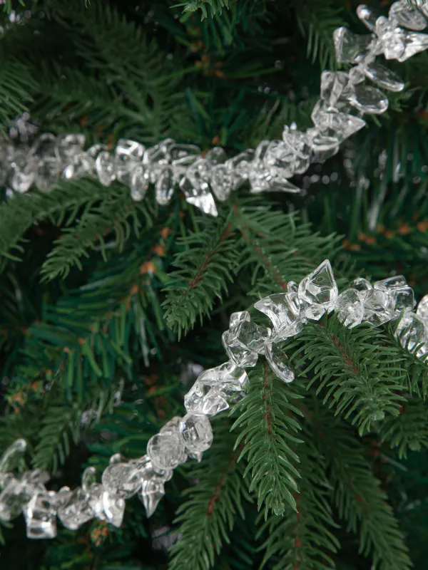 Ветка-гирлянда декоративная, 1,3 м, Кристаллы, Crystal decor, image-2