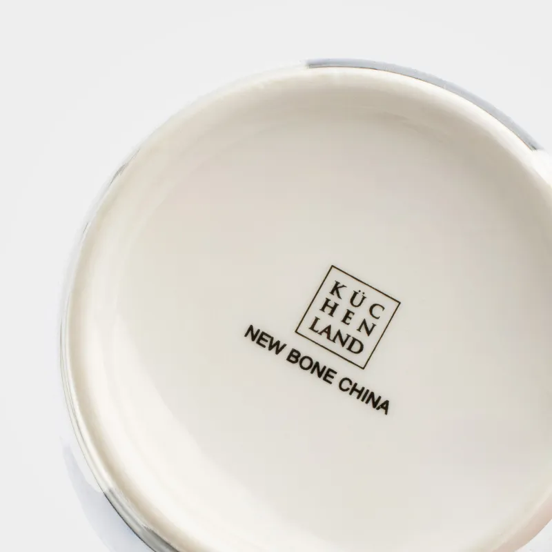 Кружка, 420 мл, фарфор N, белая, Кот в косухе, On style, image-4