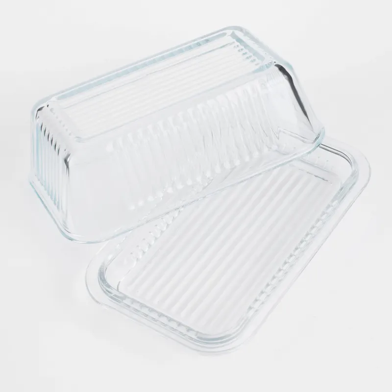 Масленка, 17 см, стекло Р, прямоугольная, Ribby, image-3